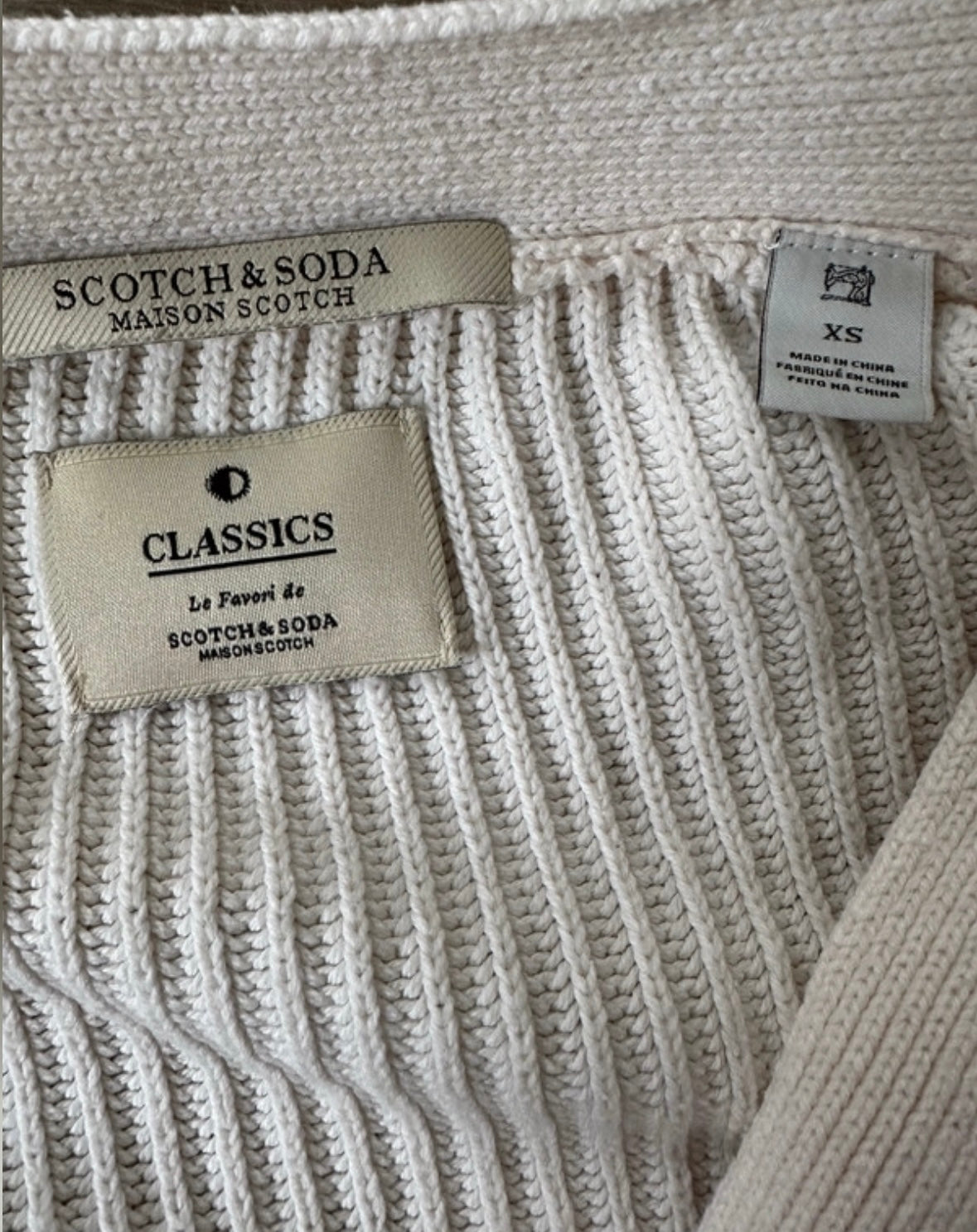 Scotch en Soda vest wit XS
