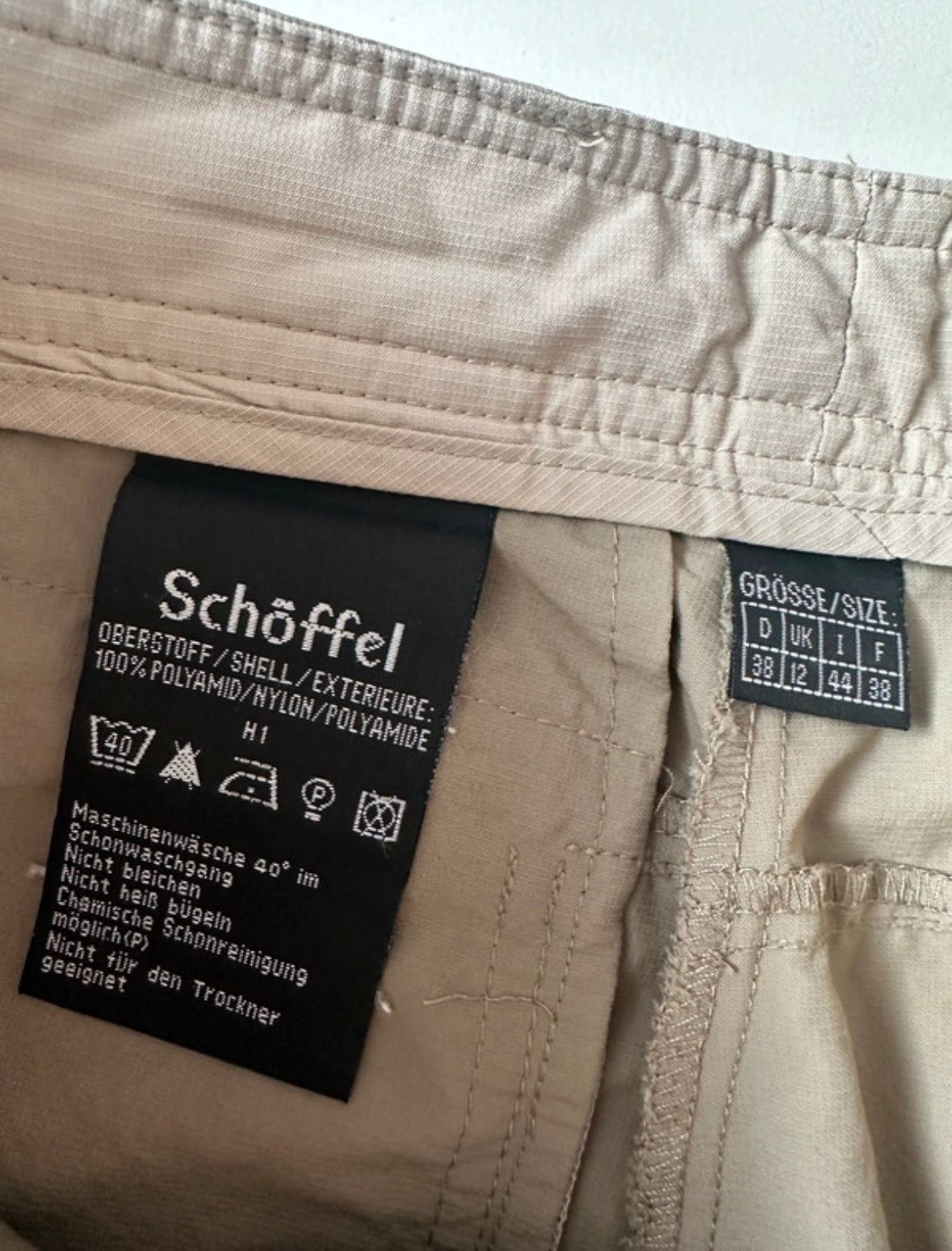 Schoffel zip-off trousers M