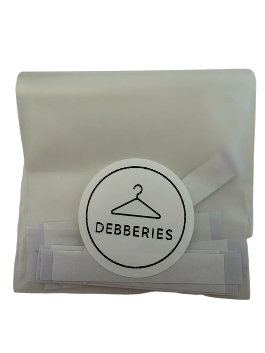 Dubbelzijdige kledingplakstrips - 10 stuks