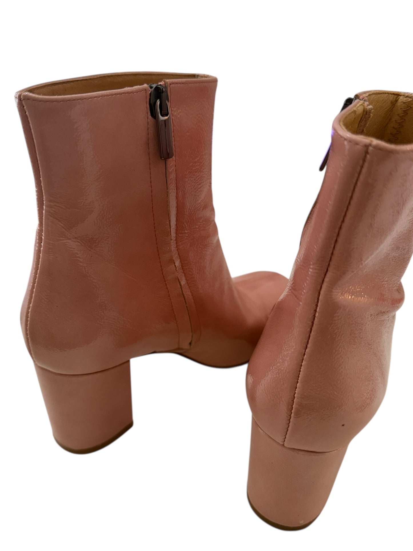 Braune Stiefeletten mit Punkten, Größe 38