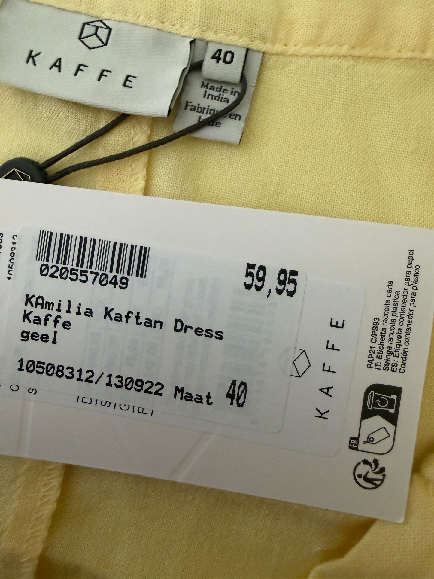 Kaffe jurk NIEUW (meerdere maten)