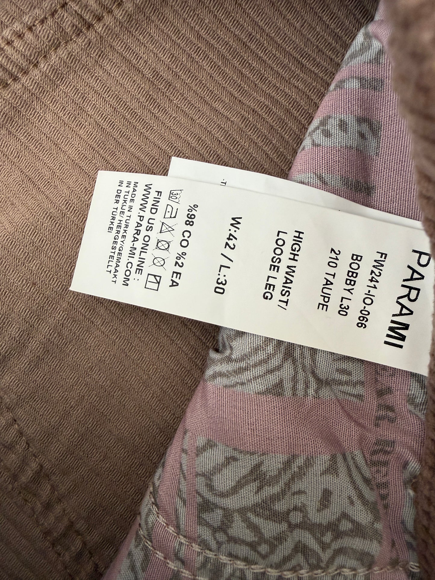Para Mi broek NIEUW XL