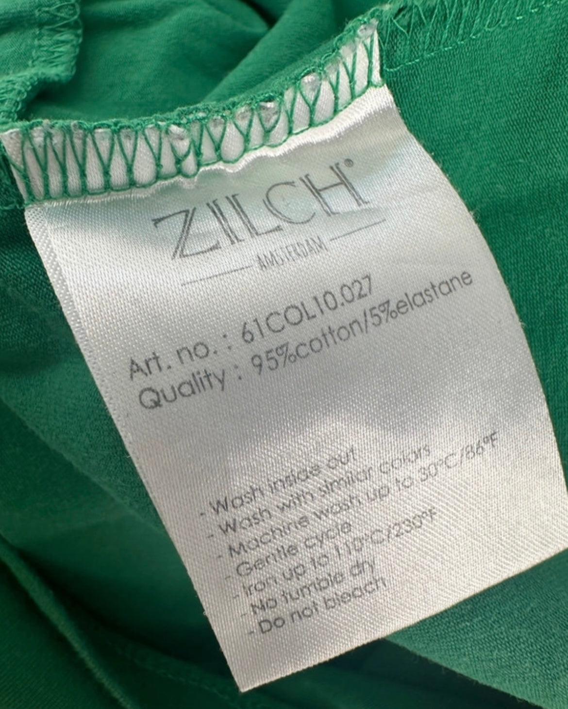 Zilch shirt groen XL