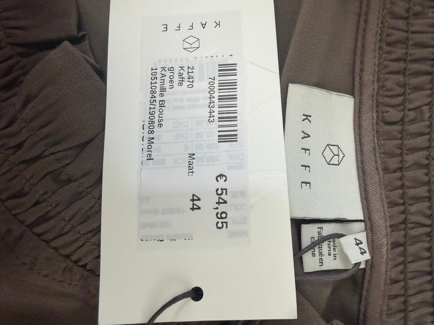 Kaffe shirt lange mouw NIEUW XXL