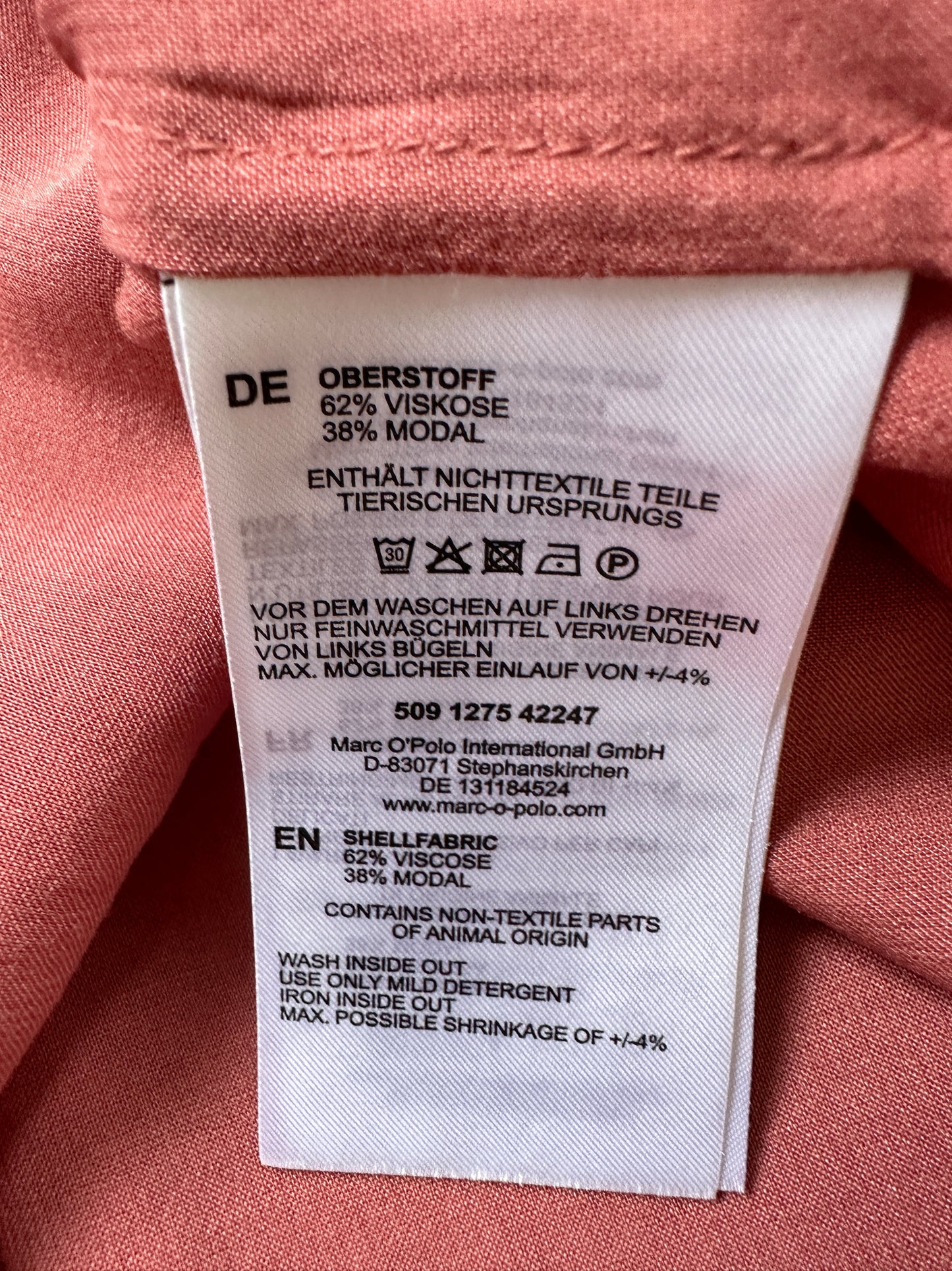 Marc O’polo shirt lange mouw S