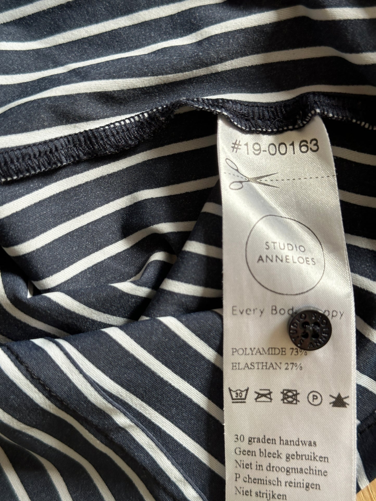 Studio Anneloes blouse blauw wit travel L