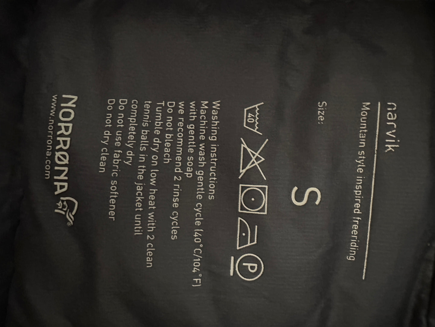 Norrøna ski jas S