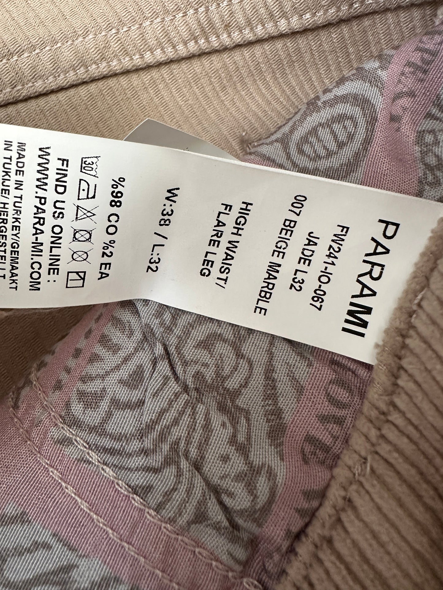 Para Mi broek NIEUW (meerdere maten)