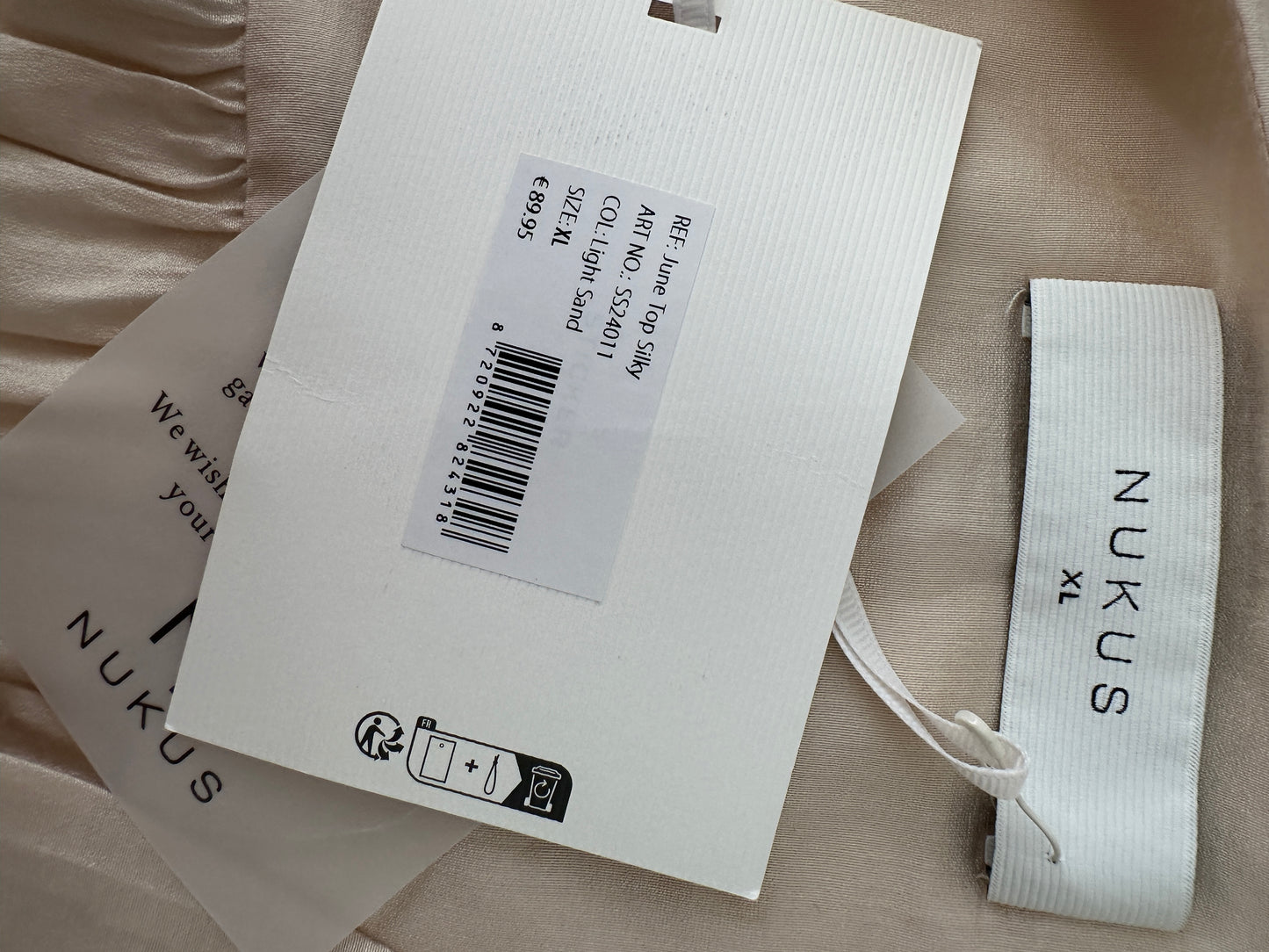 Nukus shirt lange mouw NIEUW XL