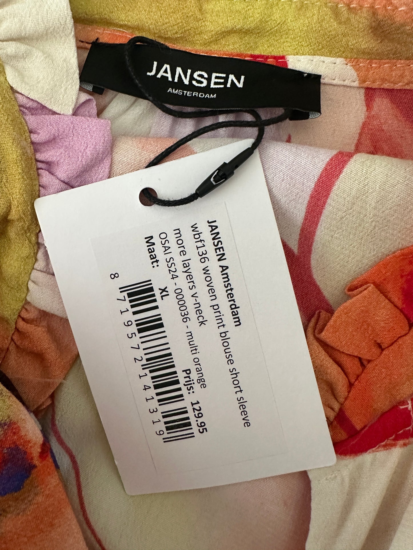 Jansen Amsterdam shirt NIEUW XL