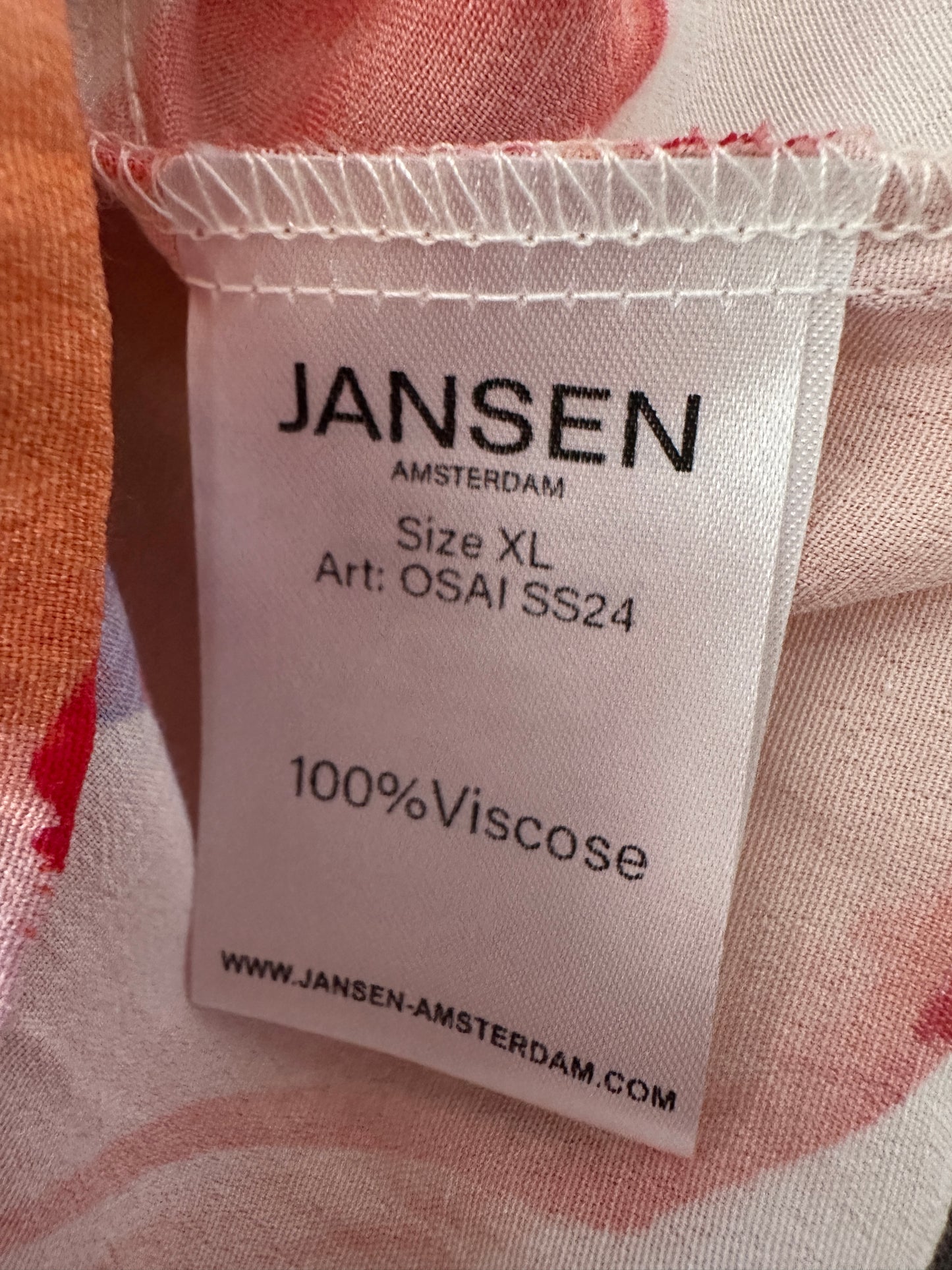 Jansen Amsterdam shirt NIEUW XL