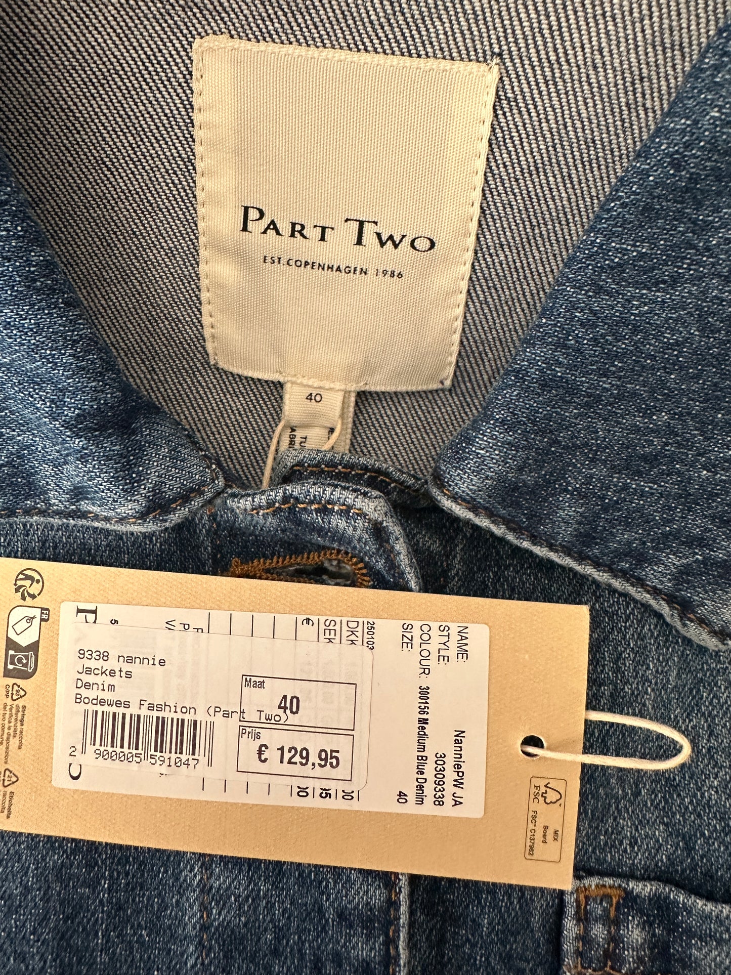 Part Two spijkervest NIEUW L