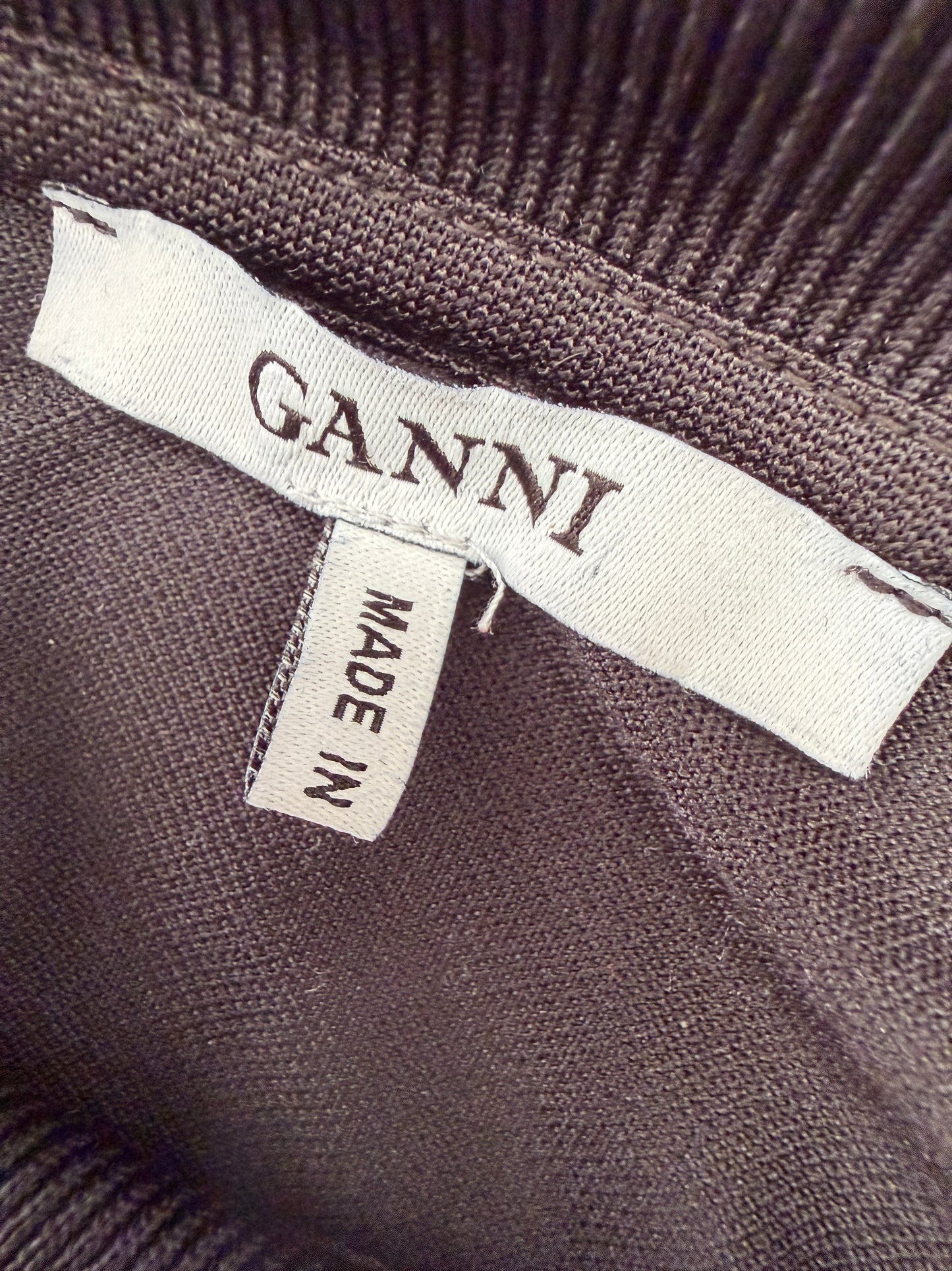 Ganni shirt lange mouw L