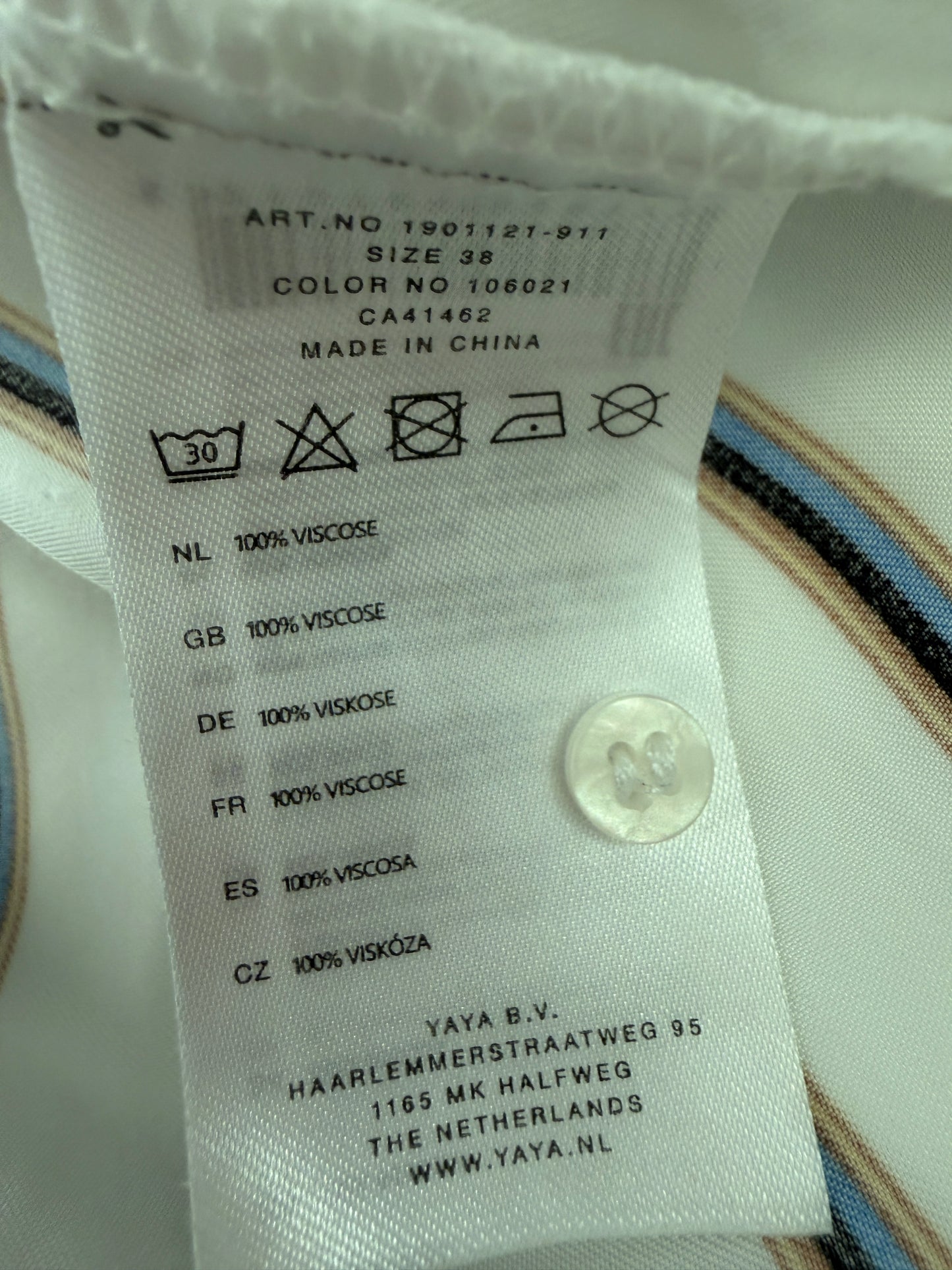 Yaya shirt lange mouw M