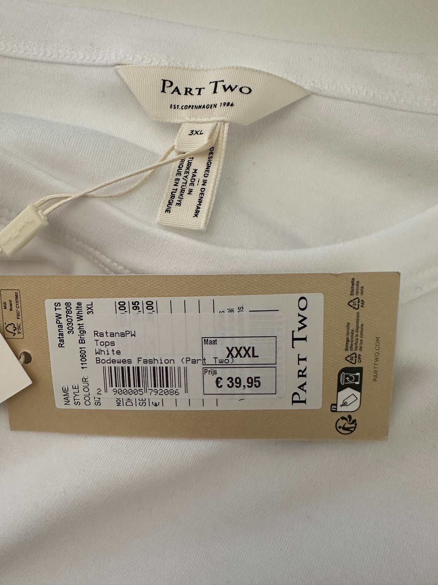 Part Two shirt NIEUW 3XL