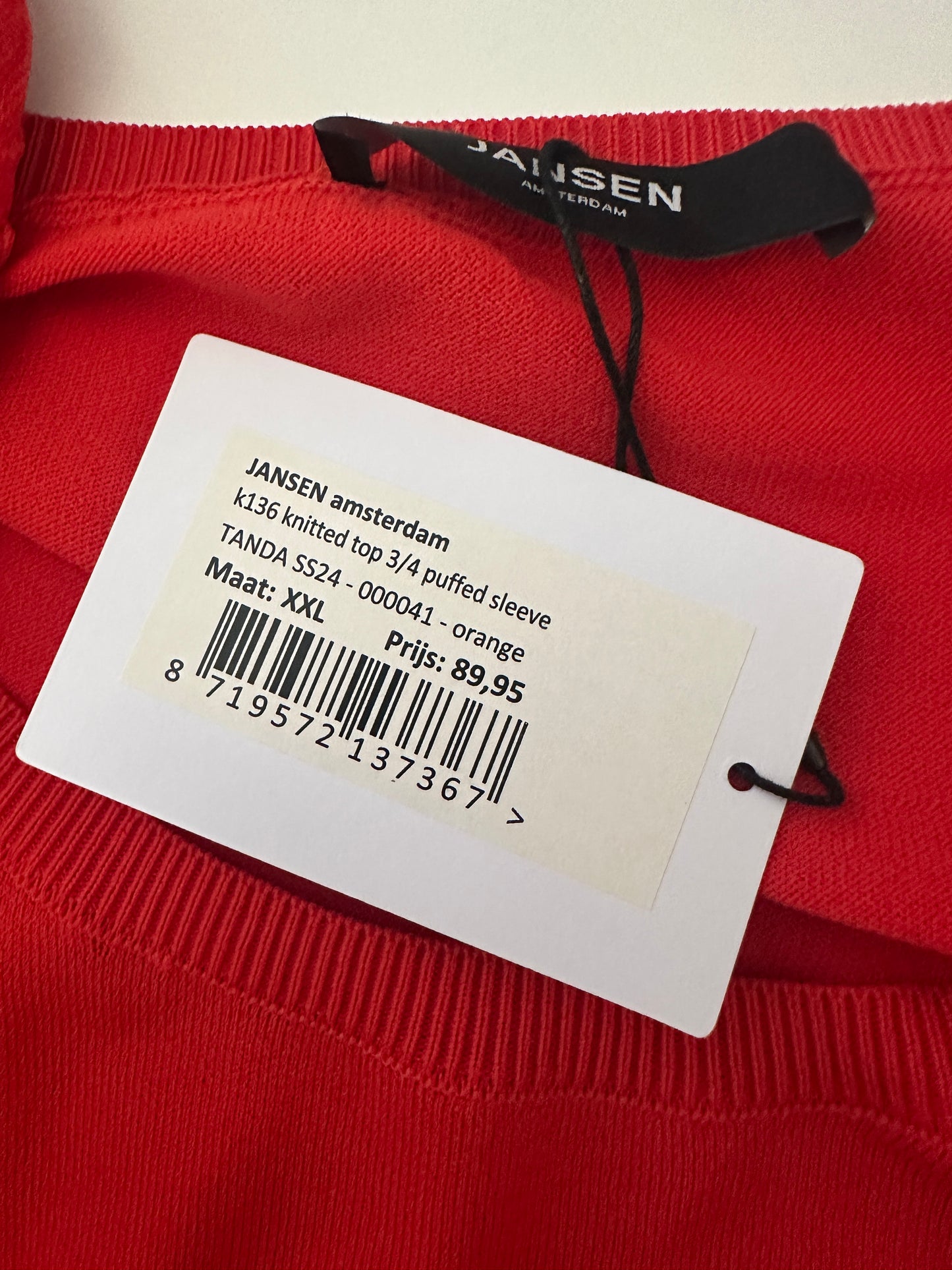 Jansen Amsterdam shirt NIEUW XXL