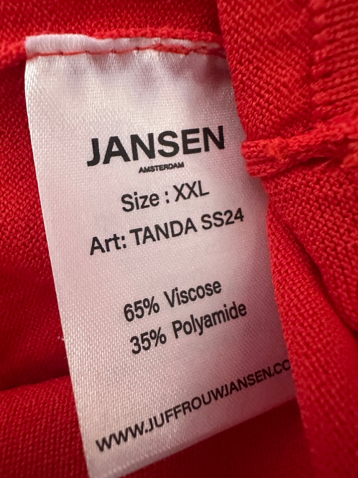 Jansen Amsterdam shirt NIEUW XXL