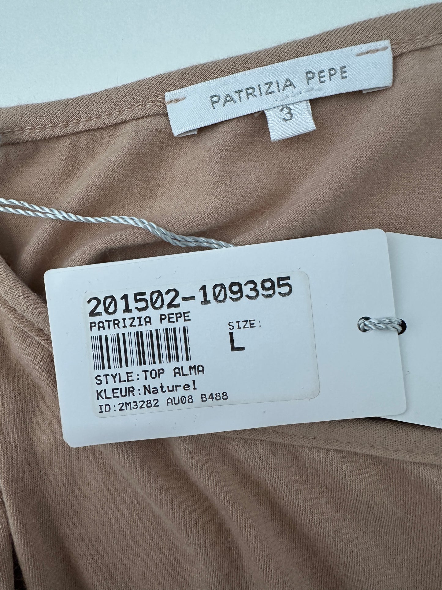 Patrizia Pepe shirt lange mouw NIEUW L