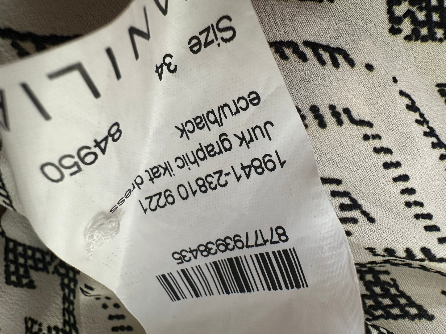 Vanilia jurk XS