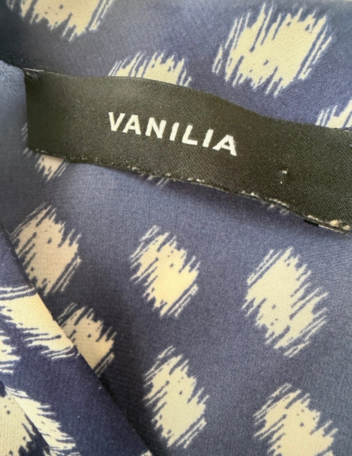 Vanilia shirt lange mouw S