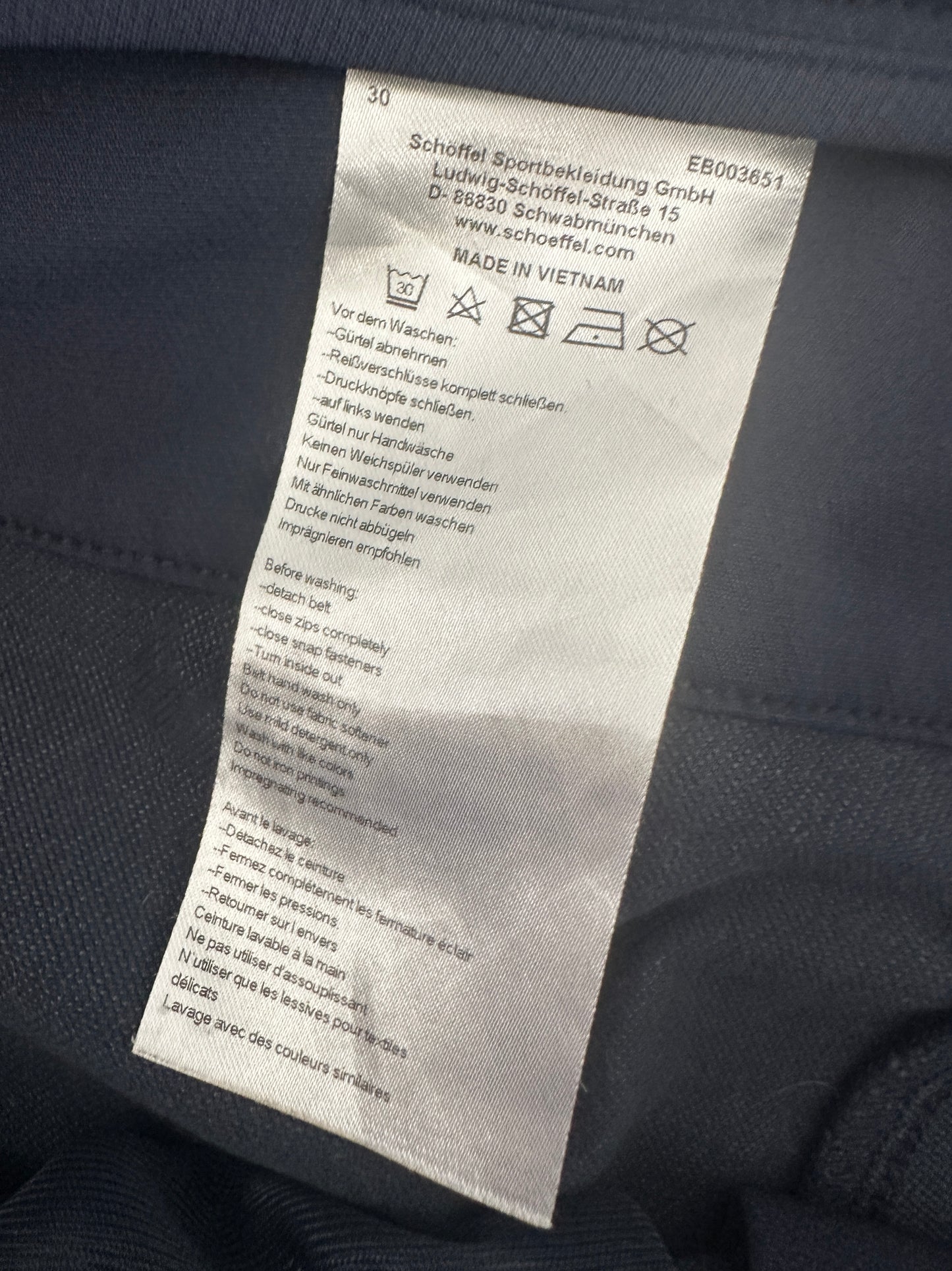 Schoffel broek 3XL