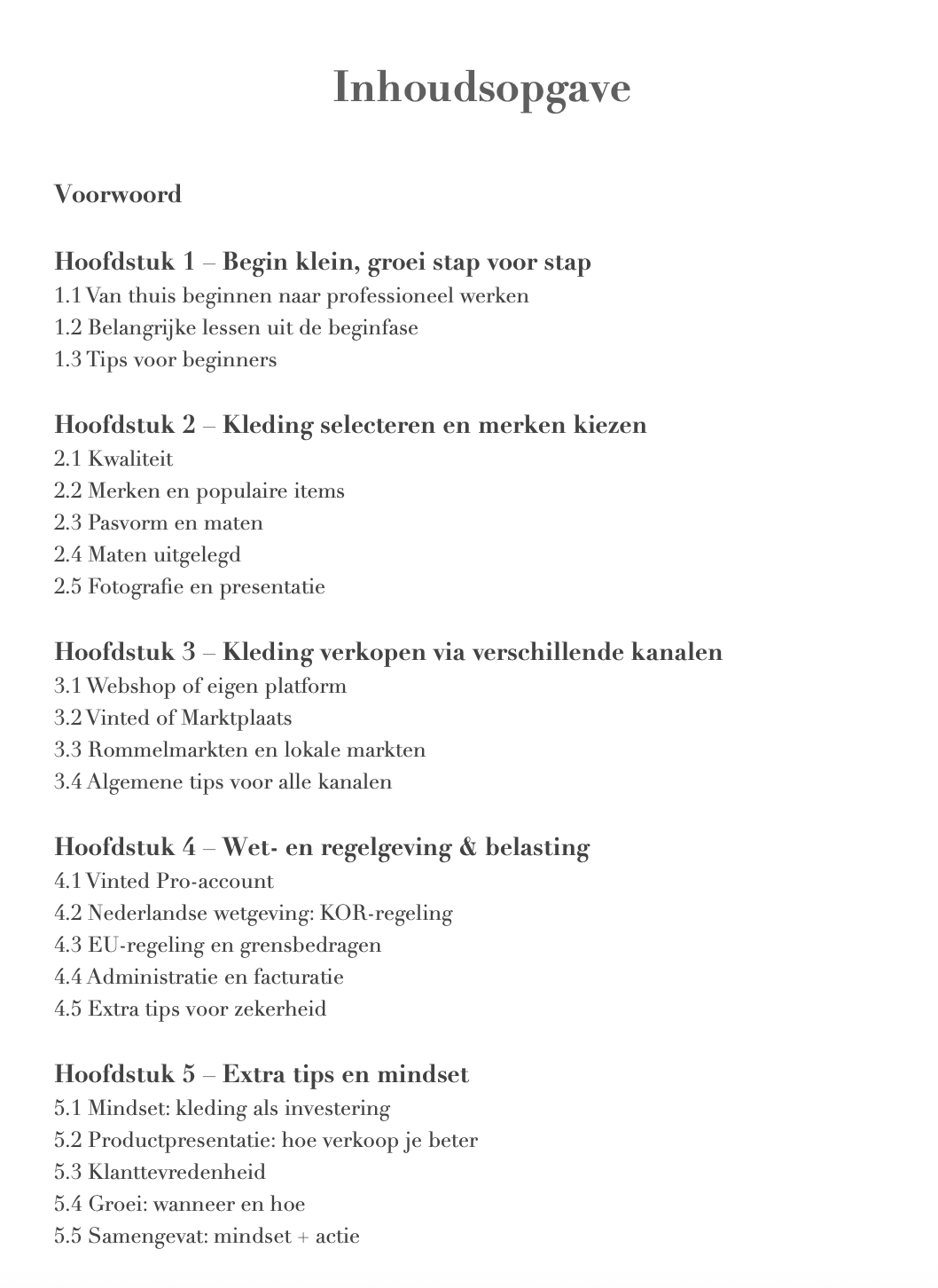 Succesvol tweedehands kleding verkopen - van selectie tot verkoop:  een praktisch gids uit de praktijk